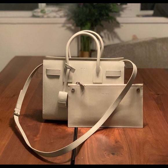 Saint Laurent Handbags - Saint Laurent Sac de Jour Baby beige
